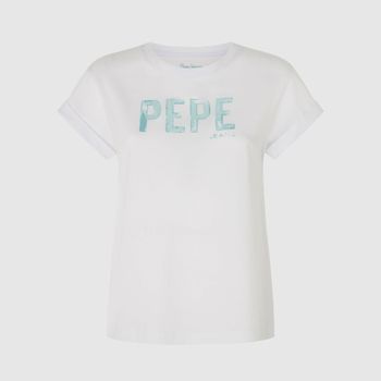 Pepe Jeans Camiseta Blanca PL505836-800