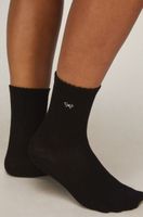 hunkemoller pack de 2 pares de calcetines crew de algodon blanco