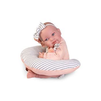 Muñeca Recién Nacida Pipa Con Cojín Lactancia Parejita 42 Cm
