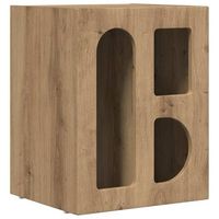 mesita de noche elst roble artisan 40 x 35 x 50 cm vidaxl