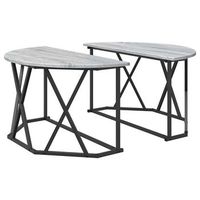 mesa de centro 80x80x42 cm acero - gris