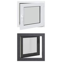 ventana de sotano oscilante y abatible risor 60 x 60 cm vidaxl