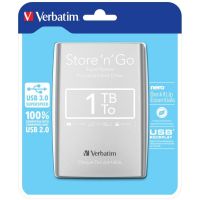 disco duro portatil verbatim store n go 1tb usb 30 25 plata plug and play