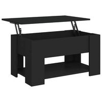 mesa de centro 49x79x41 cm madera - negro