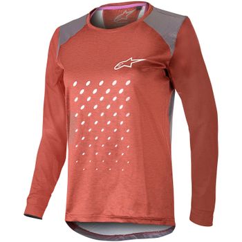 Alpinestars Women's Stella Alps 6.0 Long Sleeve MTB Jersey - S - Red
