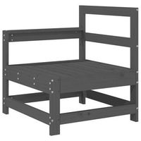 sofa de esquina de jardin  sofa de exterior madera maciza de pino gris