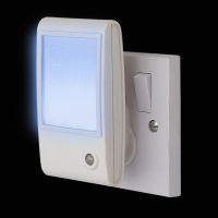 white sparkle led sensor night light