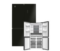 alpha frigorifico americano pegasus elite pro-83 cristal negro 4 puertas metal cooling inverter alta gama