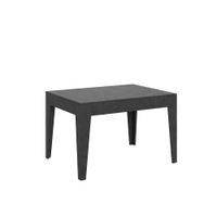 mesa extensible 90x120180 cm efecto madera gris espatulado