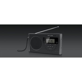 PLL Portable Radio 4-Band FM/MW/LW/SW Black With LED Display