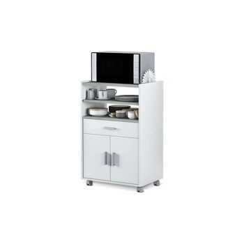 Mueble Auxiliar Tom Para Microondas Con Cajón Y Puertas