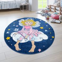 alfombra infantil prinzessin lillifee azul 160 cm redondo