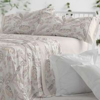 juego de sabanas 50 algodon diseno tropical lavanda 135 x 190200 cm - greige - burrito blanco