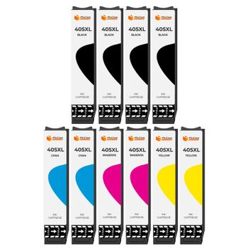 Pccom Essential Cartucho Tinta Compatible con Epson 405XL Negro/Cian/Magenta/Amarillo Pack 10