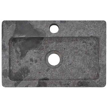 Lavabo De Baño Moderno | Lavabo De Pared Mármol Gris 38x24x6,5 Cm