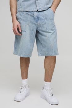 Pantalón Deportivo Vaquero Roto, Azul