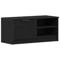 gabinete de tv roble negro 80 x 35 x 365 cm vidaxl