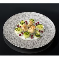 plato de sopa x6 porcelana platine