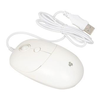 Ratón iBox Seagull USB tipo A 2400DPI Blanco Ambidiestro Cableado