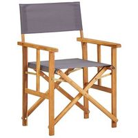 pack 2 uds sillas de director madera maciza de acacia