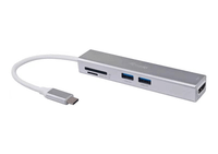 adaptador usb-c 5en1 equip hdmi 3 puertos usb 30 lector de tarjetas