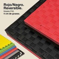 jowy 9 piezas 9m2 tatami puzzle 4cm 100x100cm r superficie r5 lineasr rojonegro