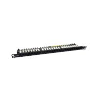 patch panel phasak pu 4811 24p cat6a utp rj45 dual 05u slim rack 19 organizador