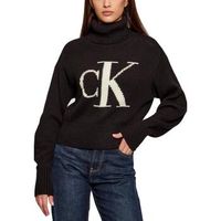 calvin klein jeans jersey blown up ck loose sweater contra lv047d349g para mujer