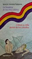 la bandera de los tres colores  celeste y alba detras de las estrellas