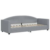 cama para adulto  cama individual  sofa cama tela gris claro 80x200 cm