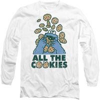 sesame street camiseta manga larga all the cookies para mujer
