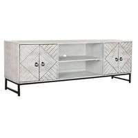 mueble tv mango metal 180x40x60 blanco