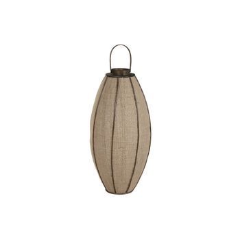 Portavela Yute Bambu 40x40x93 Natural