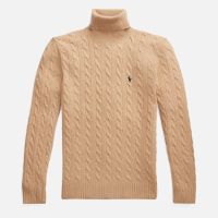 polo ralph lauren wool-blend cable-knit jumper - xl