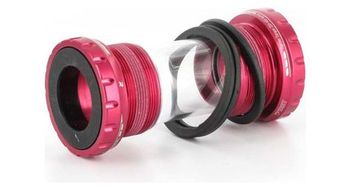 Div juego de pedalier first compon  div ents shimano race face   68 73mm rojo