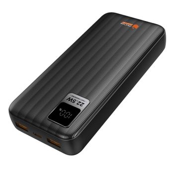 Power Bank PcCom Essential 20.000mAh 20W + Carga Rápida 22.5W con Indicador LED Negro