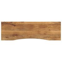 tablero escritorio con curva madera mango rugosa 160x50x25 cm vidaxl