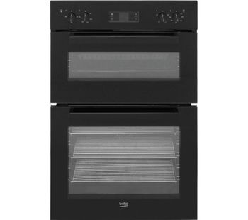BEKO BDF22300B Electric Double Oven - Black, Black