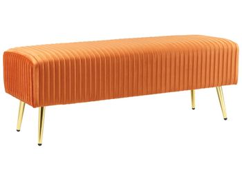 Banco  terciopelo naranja