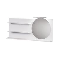 estante para espejo avena 120 x 50 cm con 3 compartimentos abiertos vicco