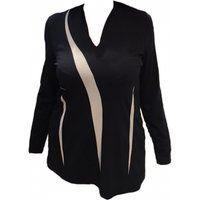 Jersey Long Sleeve V-neck Tunic Top