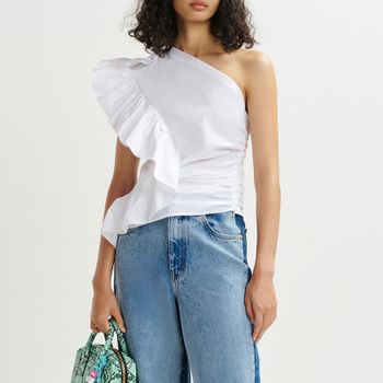 Essentiel Antwerp Haven Cotton-Poplin Top - EU 40/UK 12