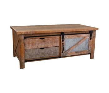 Mesa de centro marrón 120x60x48