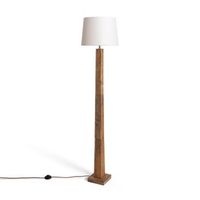 lampara de pie madera kyathi iluzzia blanco