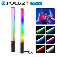 puluz 132 leds foto de mano rgb stick light luz de relleno rgb a todo color cct 2500k - 9000k 2600mah 20 modos rgb handheld stick
