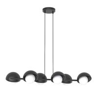 lampara colgante nordessa negro 6 luces