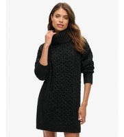 superdry para mujer w8011743a vestido de punto negro s casual acrilico
