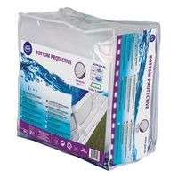 manta protectora gre 400x400 cm 110 gm2 para piscinas redondas de o 350 360 y 400 cm  poliester color blanco