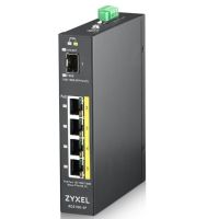 switch zyxel rgs100-5p 4x gigabit poe 1x sfp l2 no administrado ip30 industrial