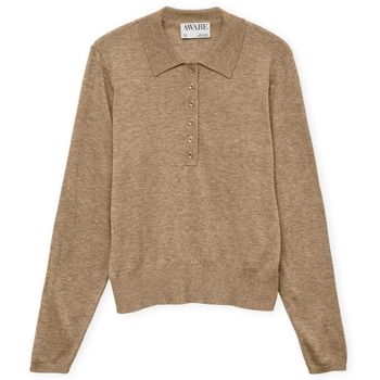 Aware Polo Noos Polo Sikita - Natural Melange para mujer